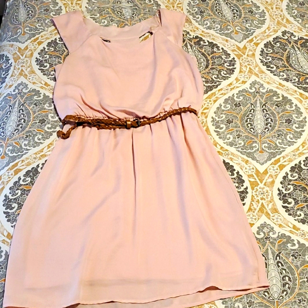 Light Pink Dress with Belt